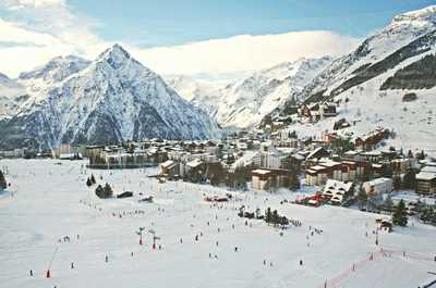 Les Deux Alpes is a bustling ski hub every winter