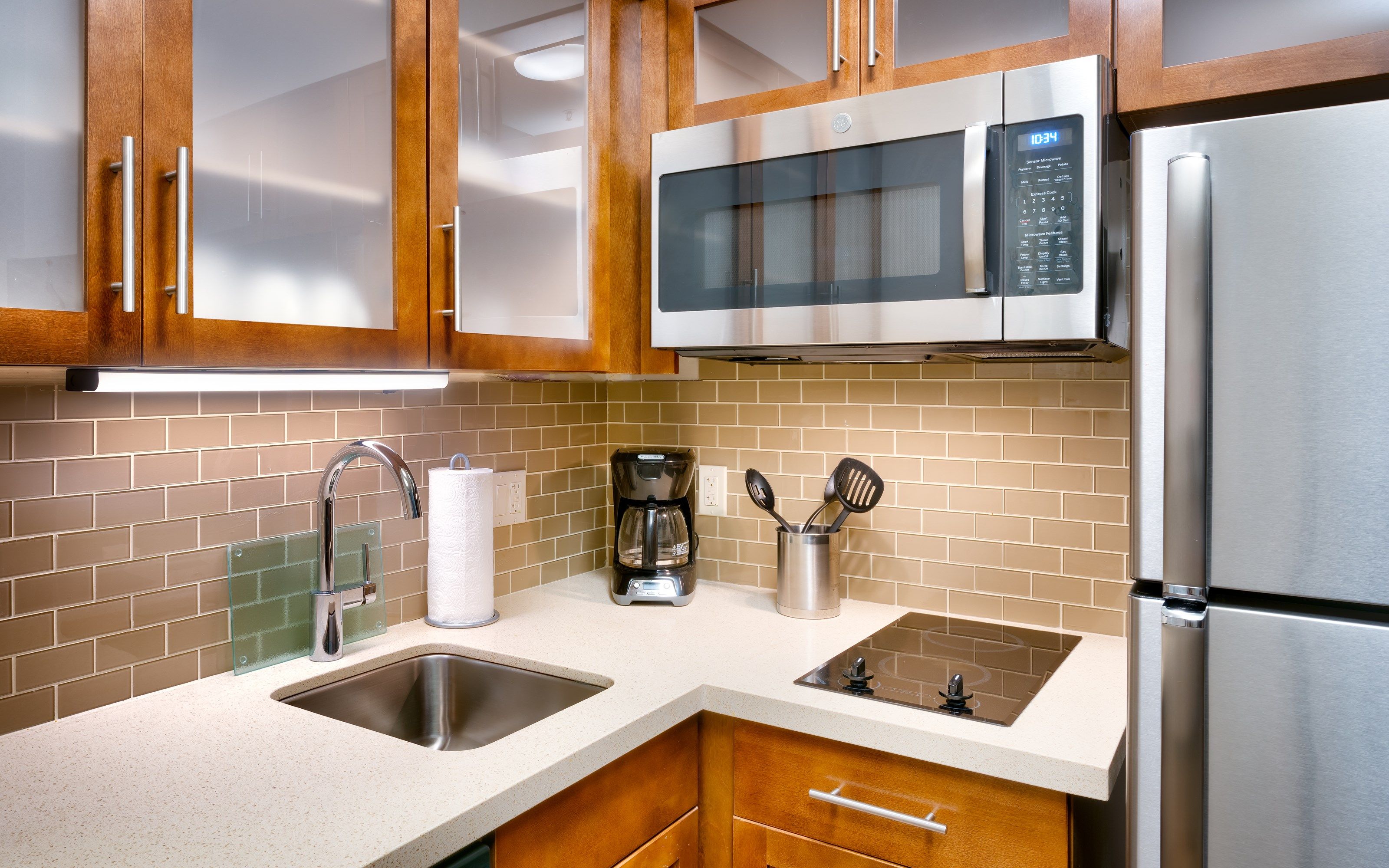 image Cook up a meal in the kitchen.