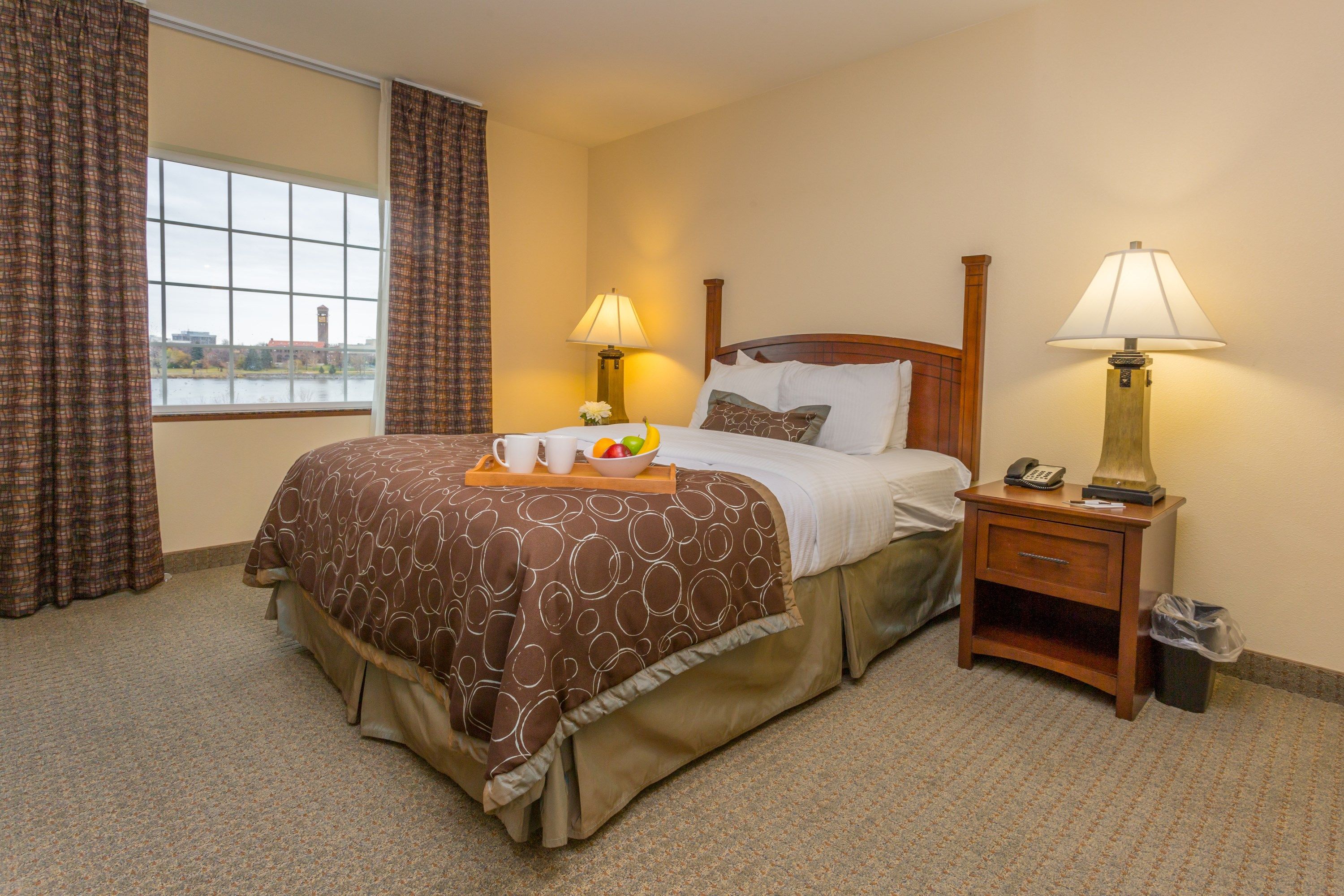 image Drift to sleep in the comfortable bed.