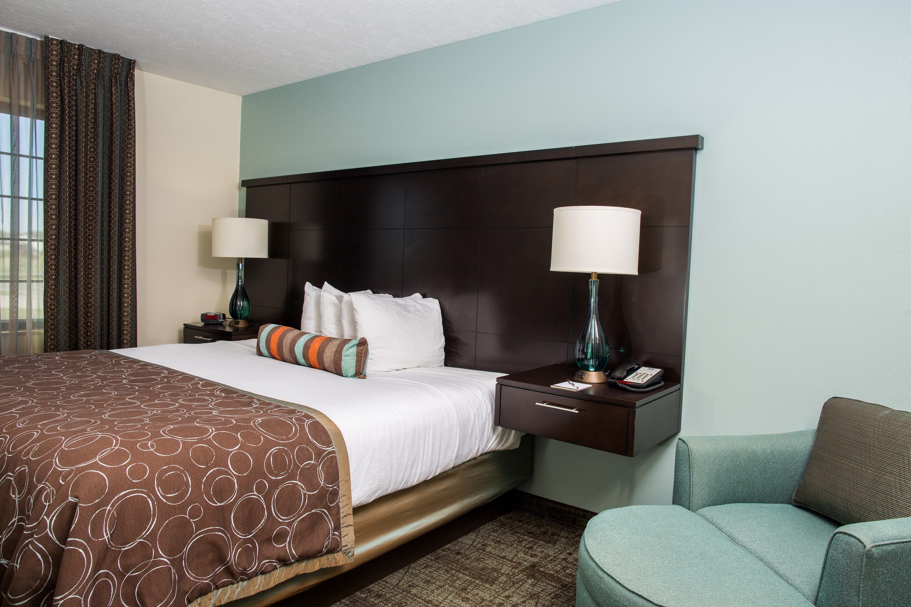 image Drift to sleep in the comfortable bed.