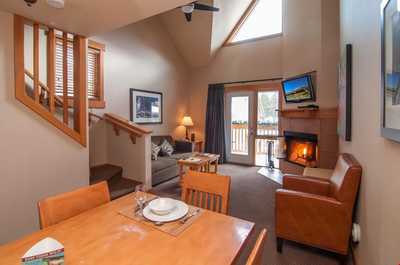 Cozy up in front of the wood-burning fireplace (firewood included).