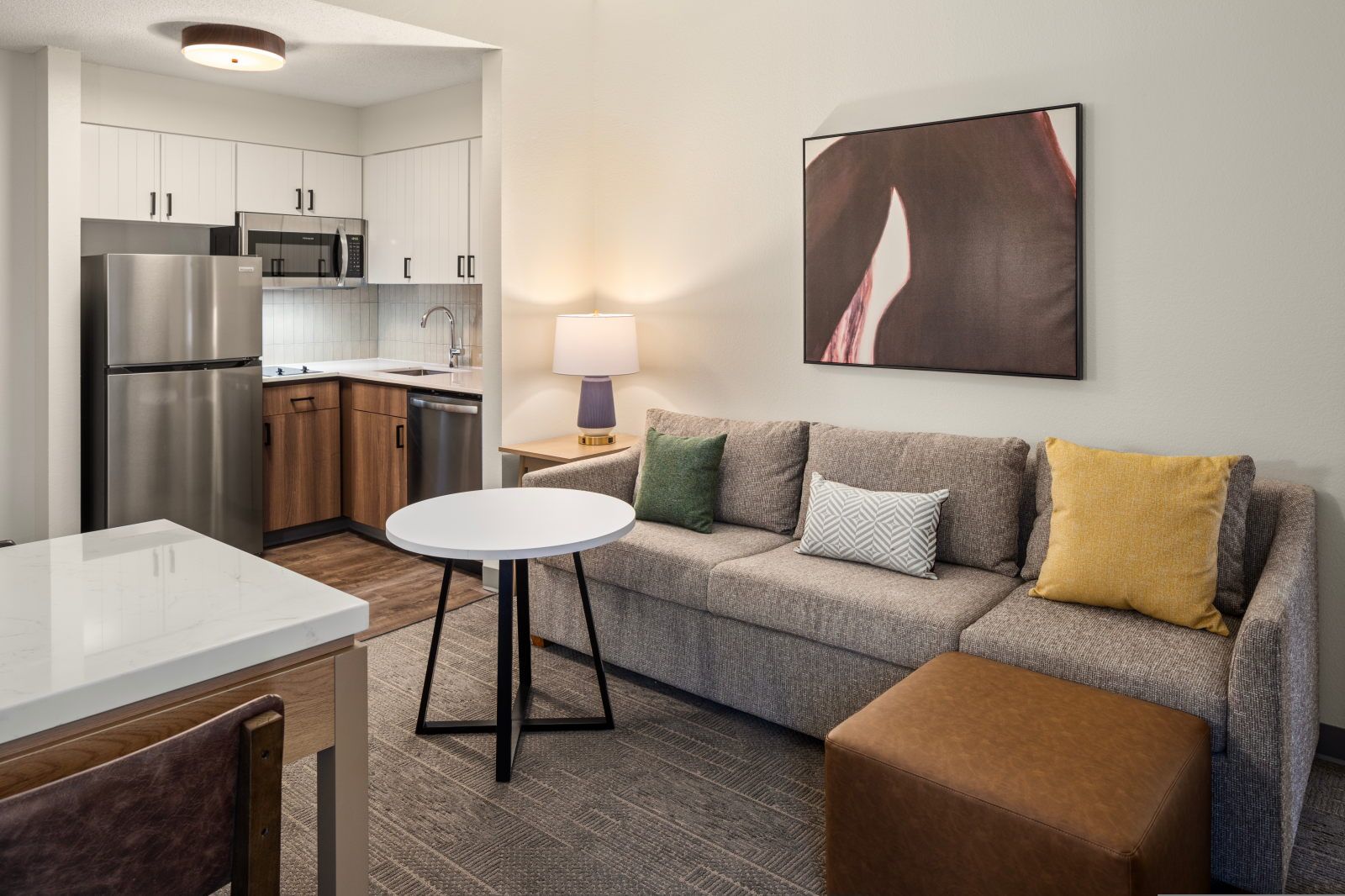 image Open-plan suite with comfortable seating — room for the whole group