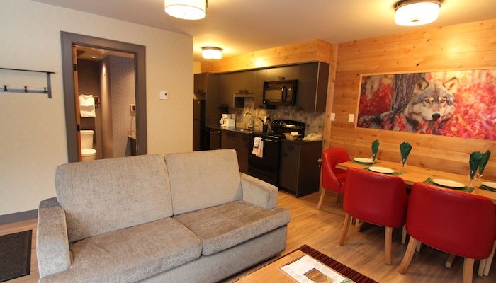 image This newly-renovated condo features stylish mountain decor and beautiful hardwood floors.