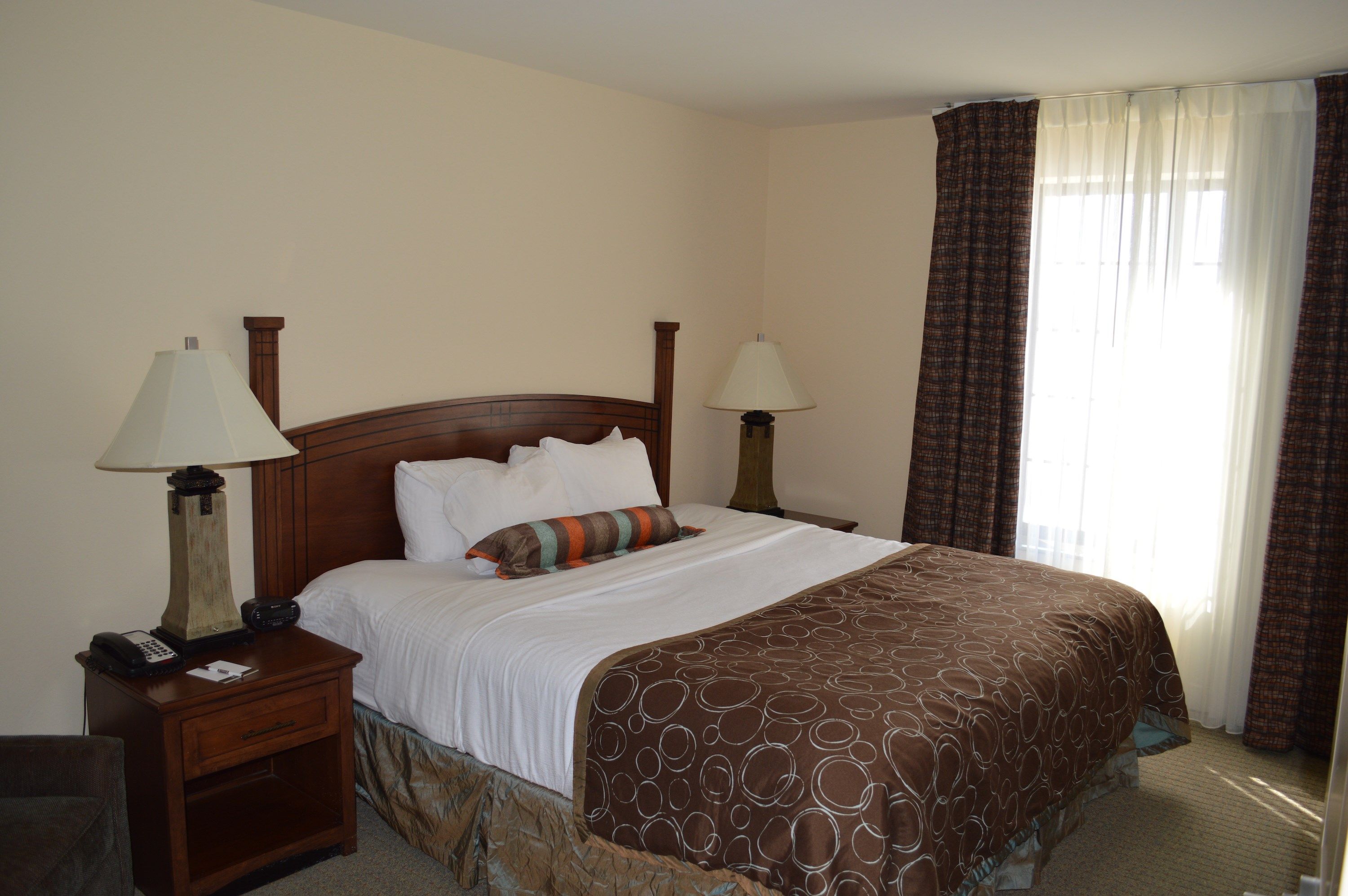 image Drift to sleep in a comfortable bed after a wonderful day outside.