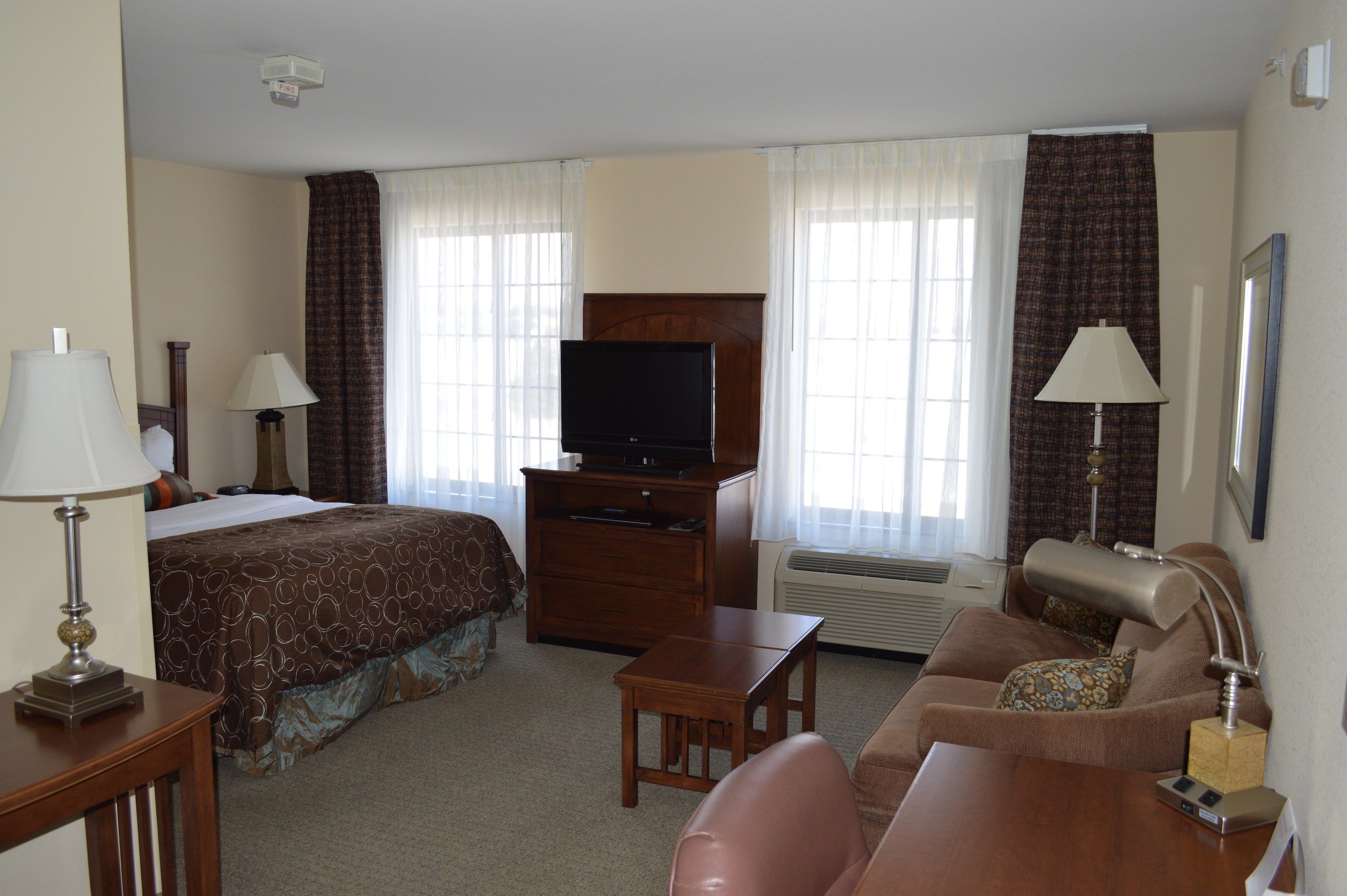 image Drift to sleep in a comfortable bed after a wonderful day outside.
