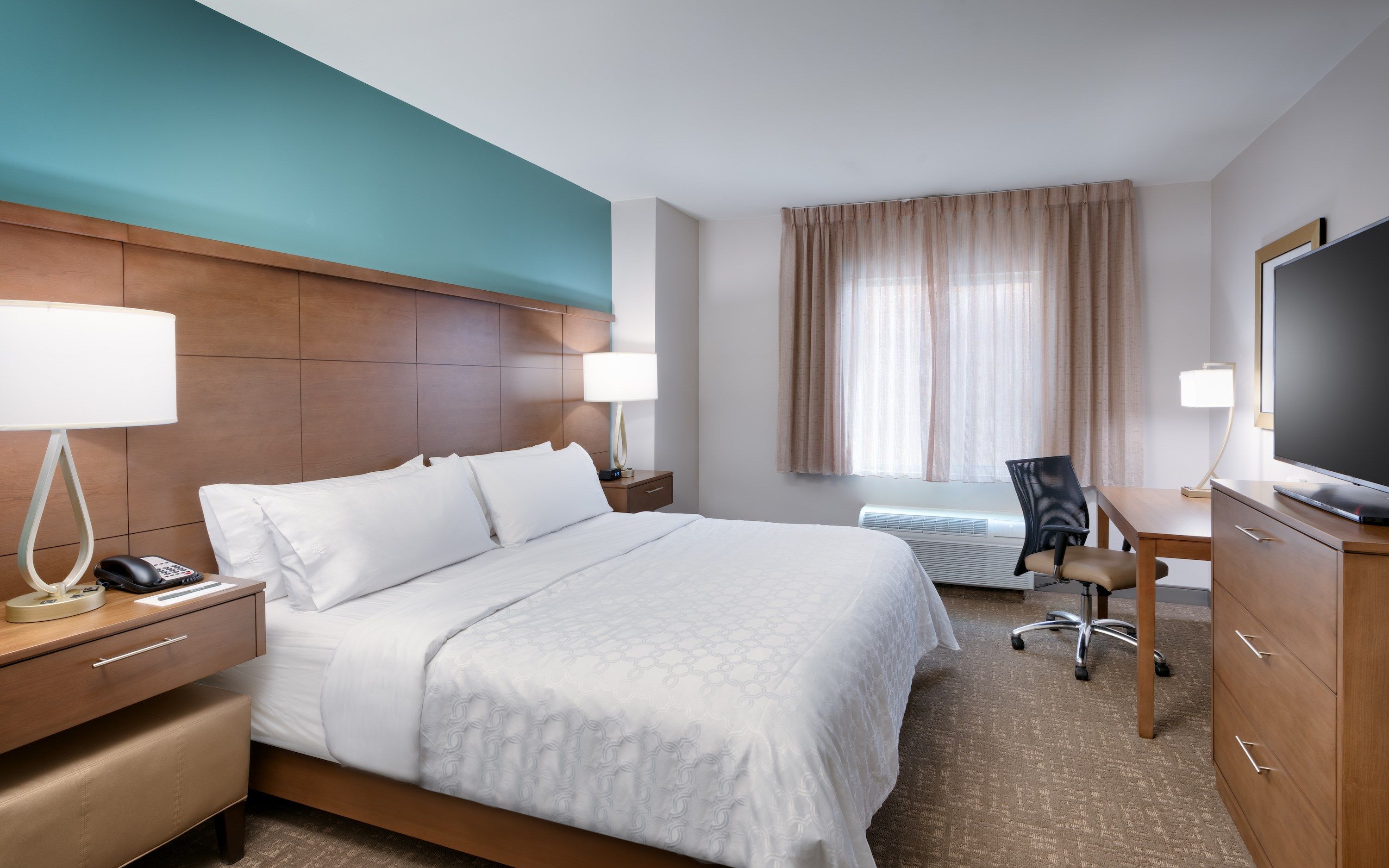 image Drift to sleep in the comfortable bed.