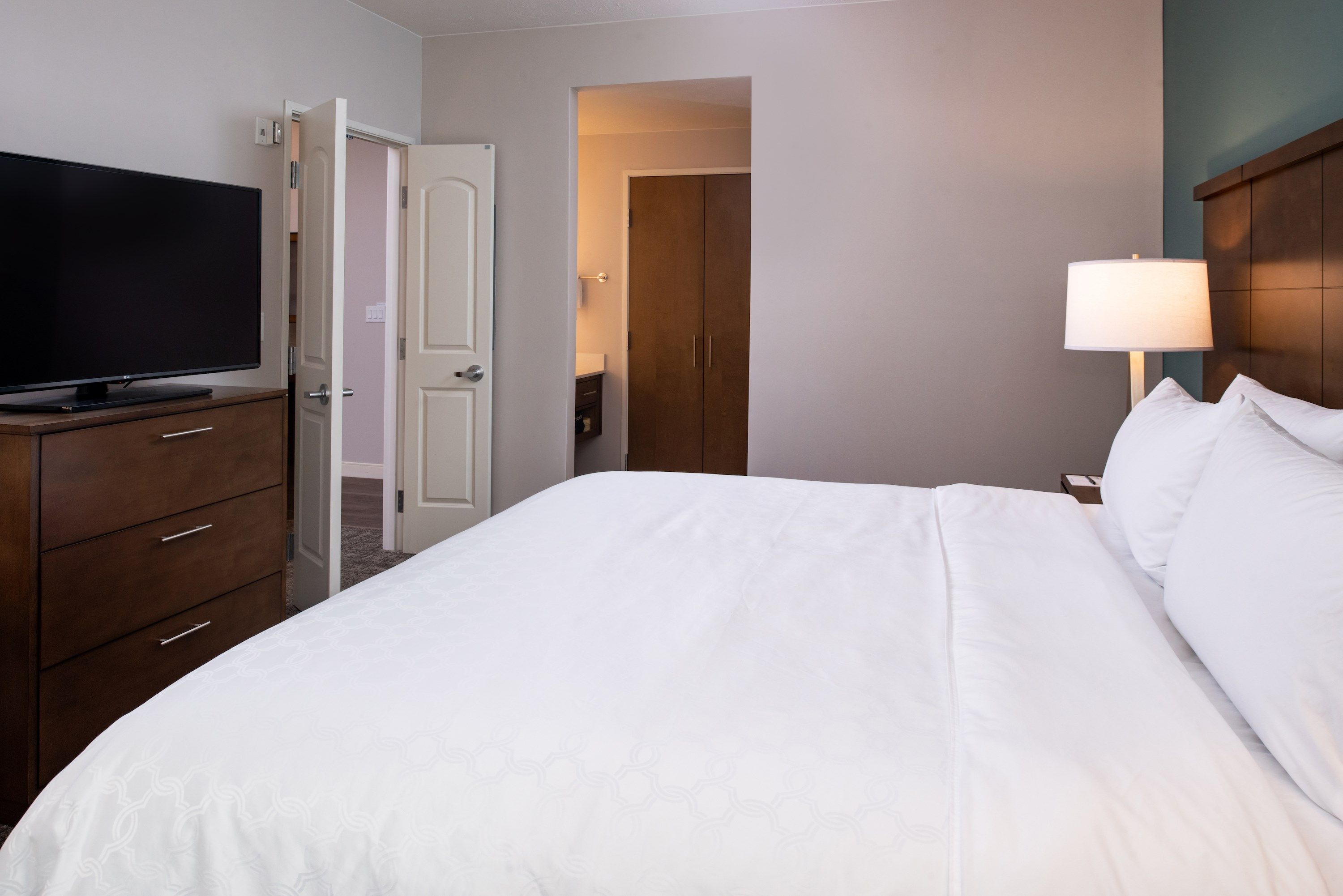 image Drift to sleep in a comfortable bed after a wonderful day outside.