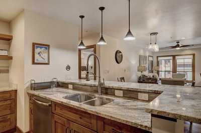 Get ready for the day by making a meal in the kitchen.