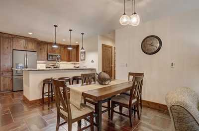 Enjoy dining together or entertain at the dining room table.
