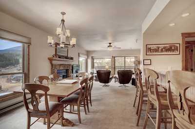 You'll love having a meal in the dining area.