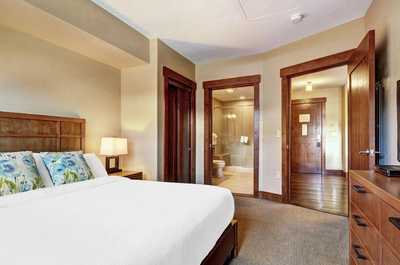 Get a peaceful night sleep in our cozy bedroom.
