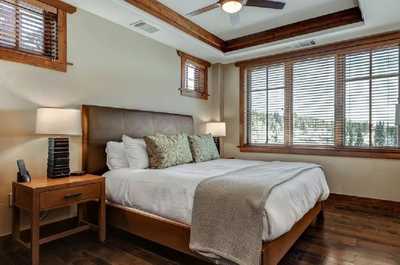 Drift to sleep in the comfortable queen bed
