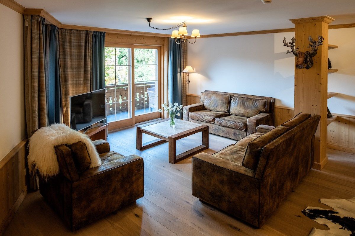 image Sink into the cozy sofa after a day exploring the area.