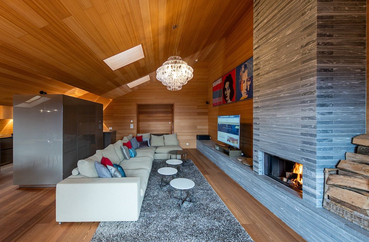 image Sink into the cozy sofa after a day exploring the area.