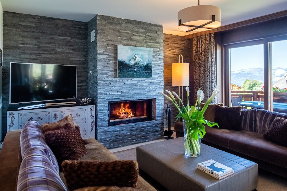image Relax and unwind in the cozy living room.