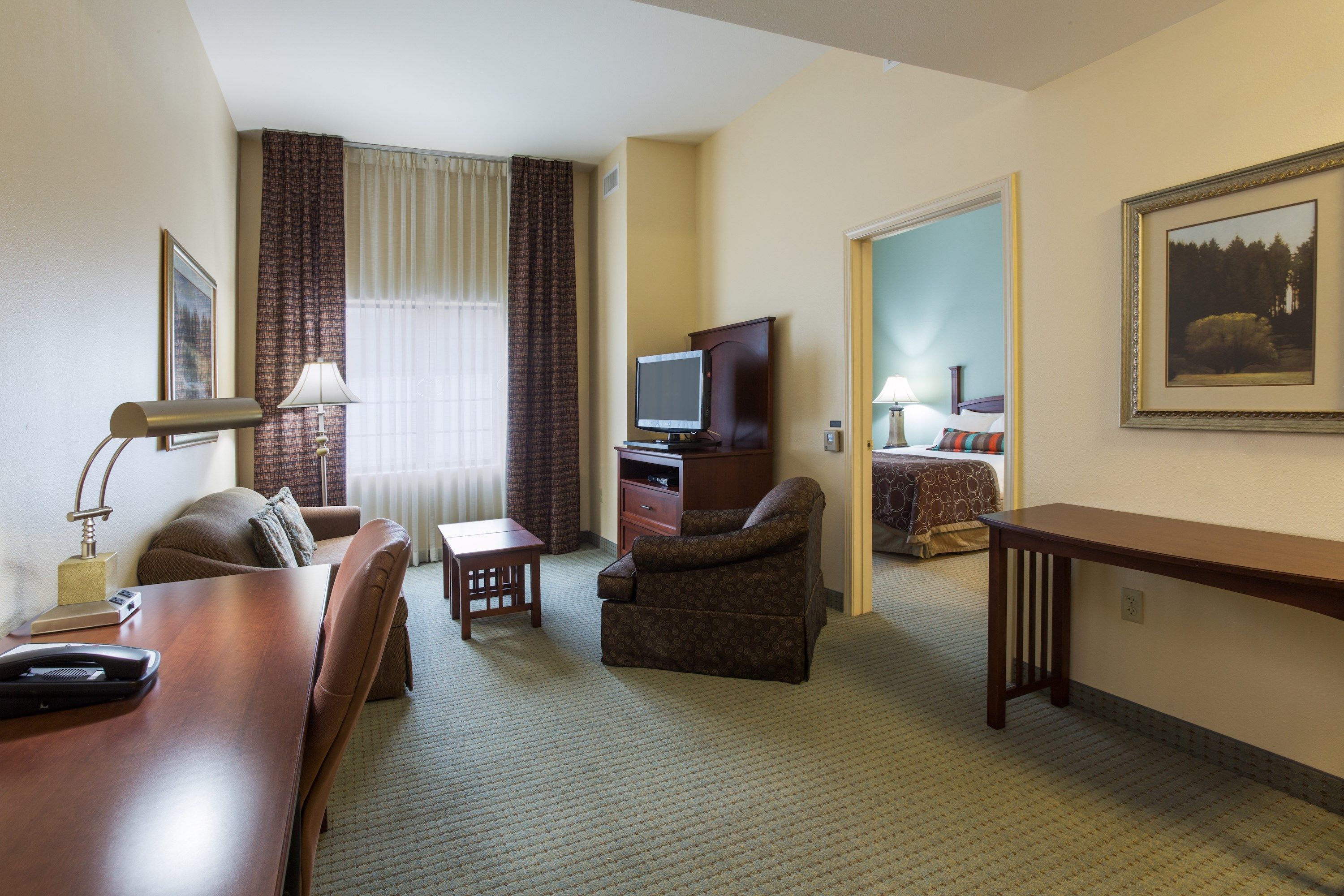 image Drift to sleep in a comfortable bed after a wonderful day outside.