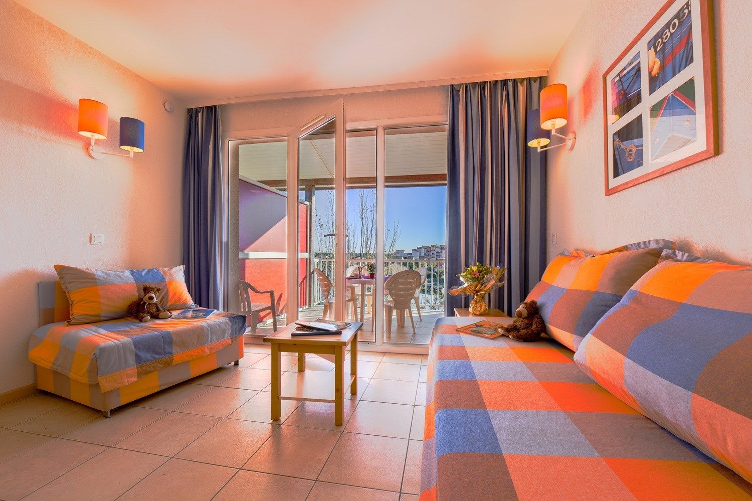 image Sink into the cozy sofa after a day exploring the area.