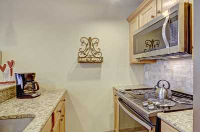 Enjoy up-to-date appliances and all the cookware and utensils needed.
