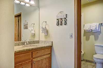 Two bathrooms provide plenty of space for everyone in your group to get ready for the day ahead.