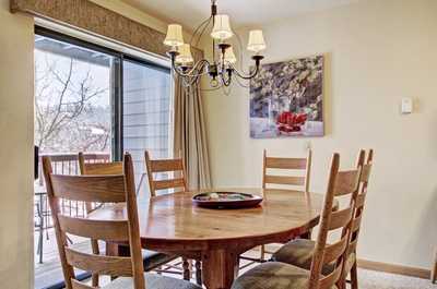 Entertain or dine at the dining room table.