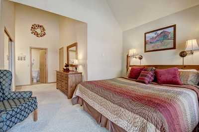 Get a good night's sleep in the master bedroom.