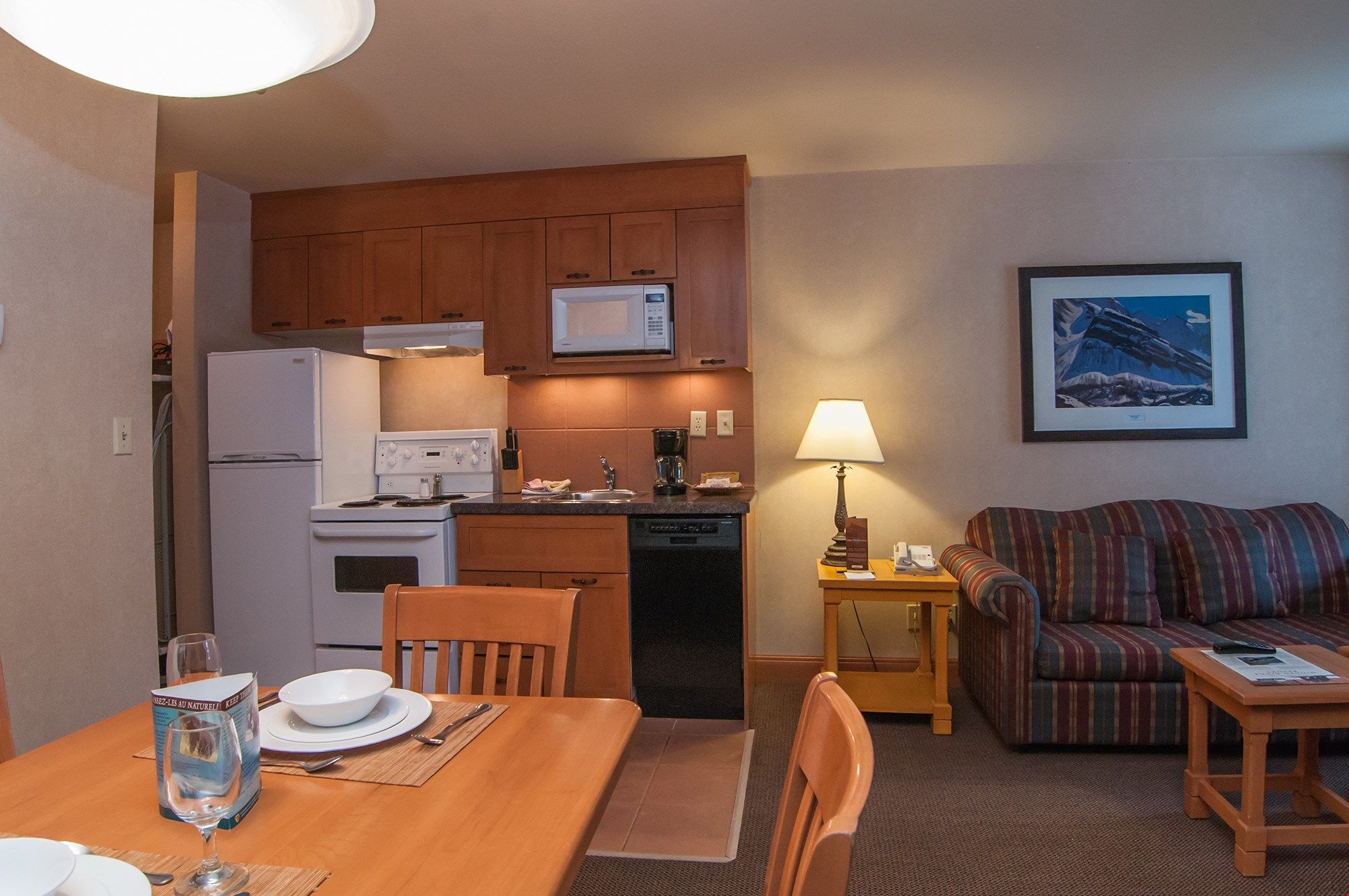 image Enjoy preparing dinner in the comforts of your mountain getaway.