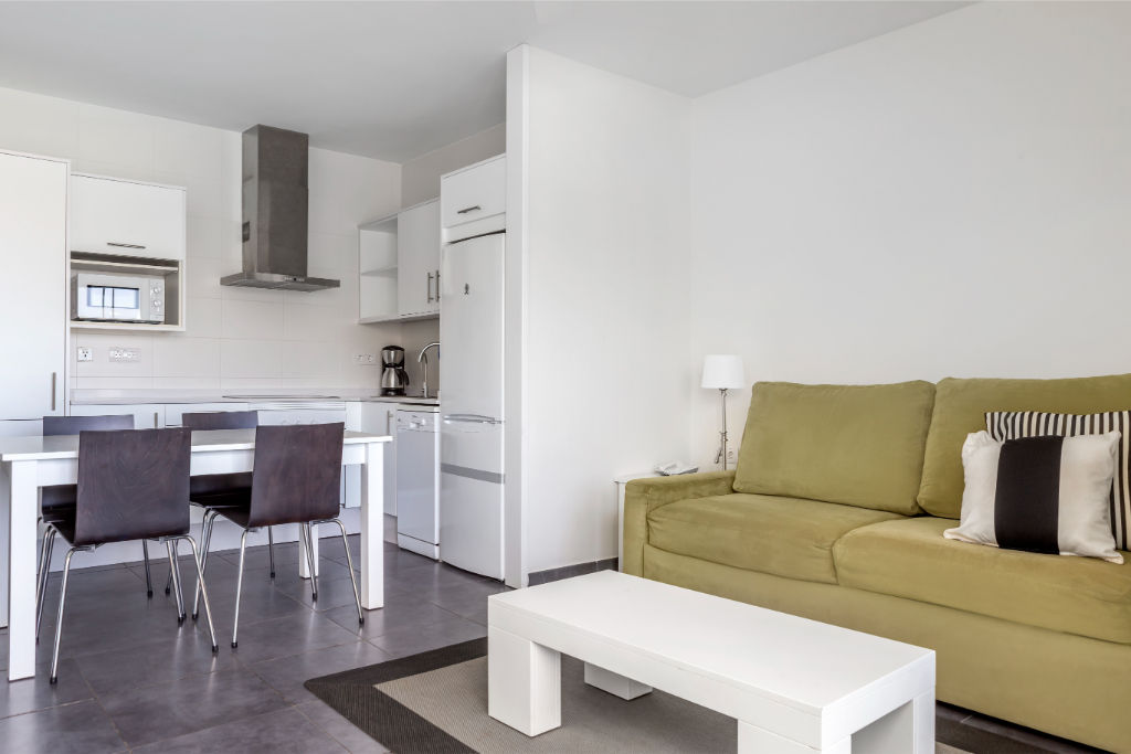 image Spacious living room with comfortable seating.