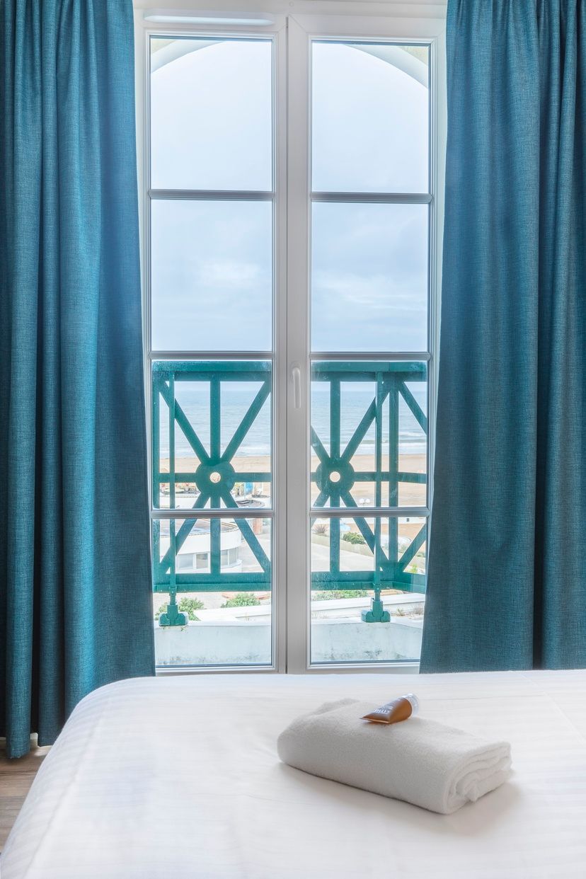 image Sea view through the room window