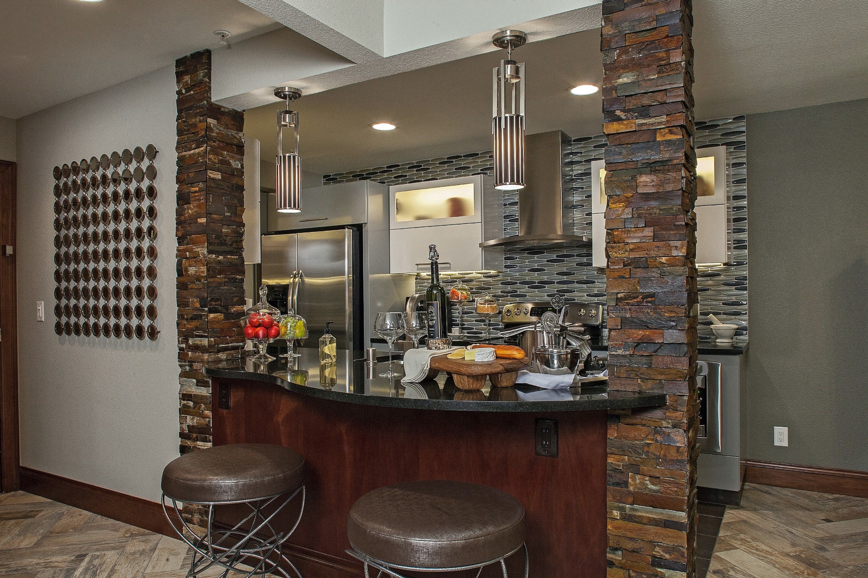 image Make a tasty snack in your own kitchen before enjoying it at the attached bar!