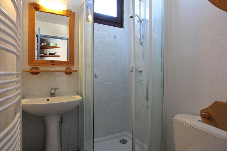 image Get ready for your day in the bathroom.