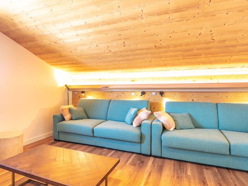 image Sink into the cozy sofa after a day exploring the area.