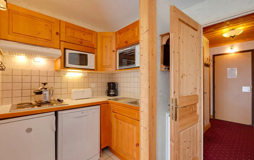 image Prepare a meal in the equipped kitchenette.