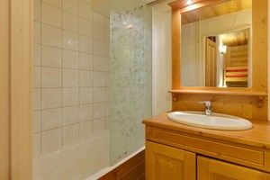 image Get ready for your day in the bathroom.