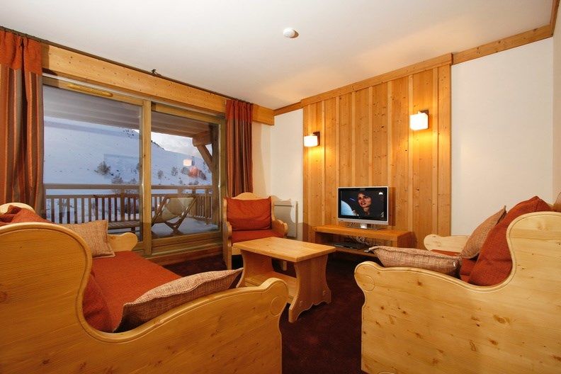 image Kick back your feet and relax in the cozy living area.