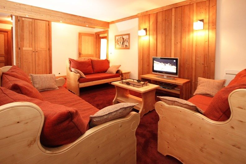image Kick back your feet and relax in the cozy living area.