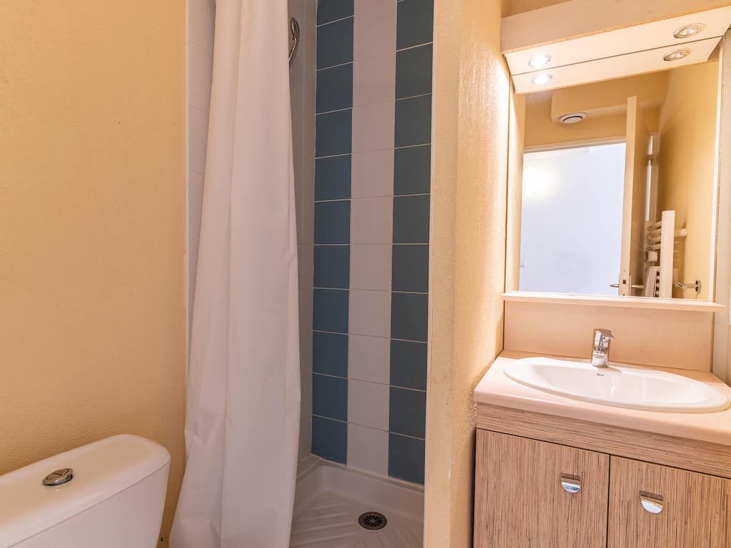 image Get ready for your day in the bathroom.