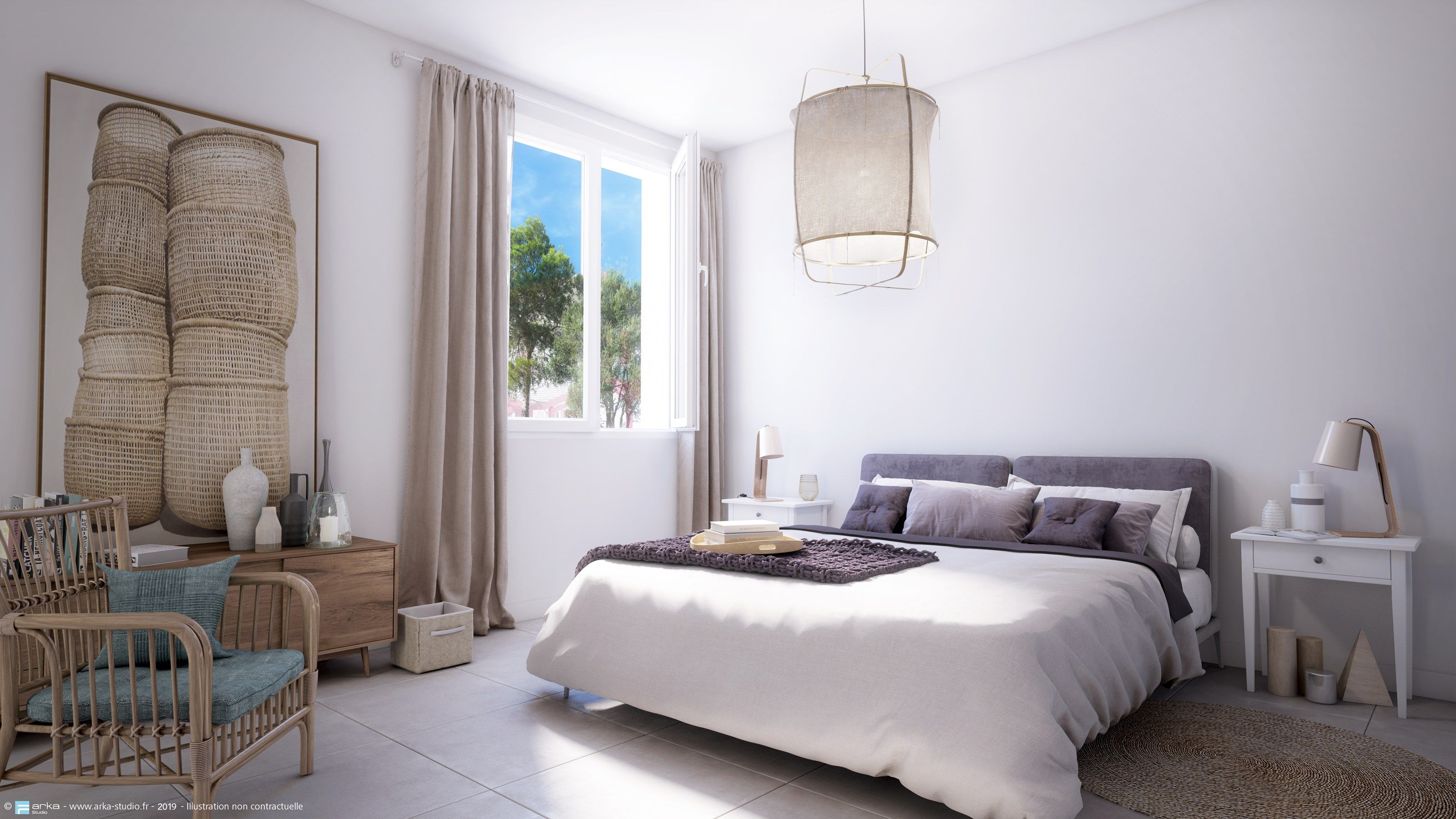 image Drift to sleep in a comfortable bed after a wonderful day outside.