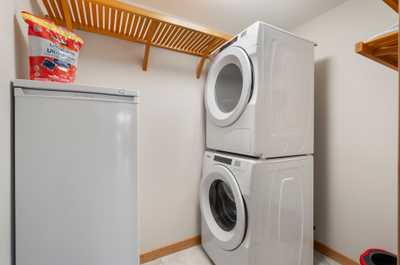 Do your laundry with ease using the in-suite washer/dryer.