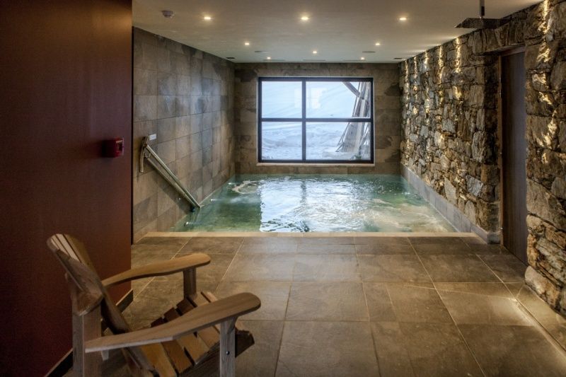 image Soak sore muscles in the indoor jacuzzi.