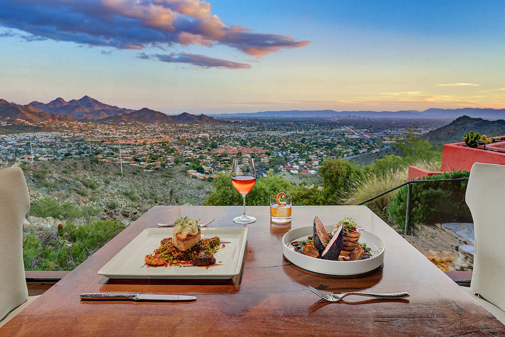 image Enjoy your meal with a breathtaking view of the area.