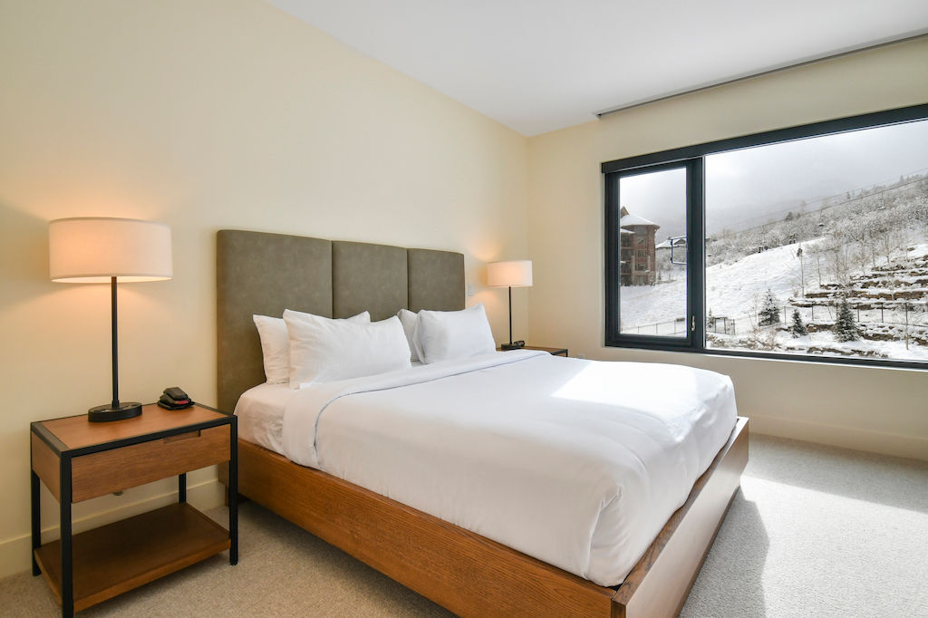 image Get a peaceful night's sleep in our cozy bedroom. Please note photos are representative and actual unit may differ.