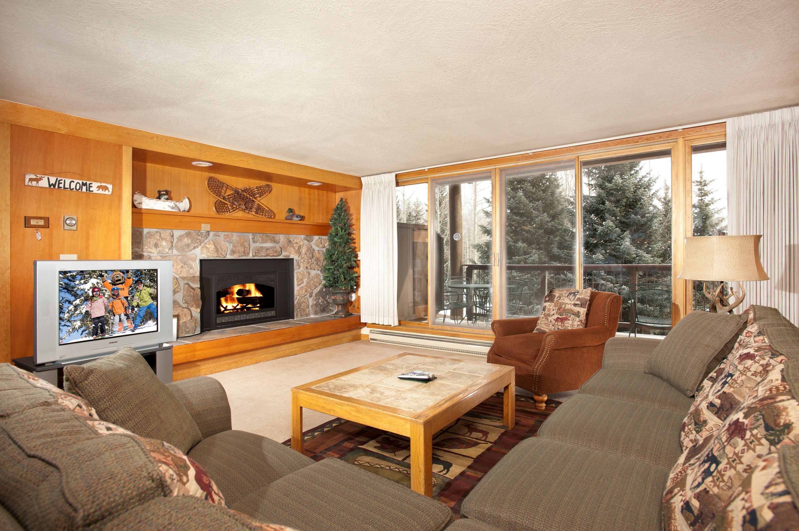 image Kick back your feet and relax in the cozy living area.