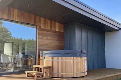 Your wonderful private hot tub is now installed and on your private terrace