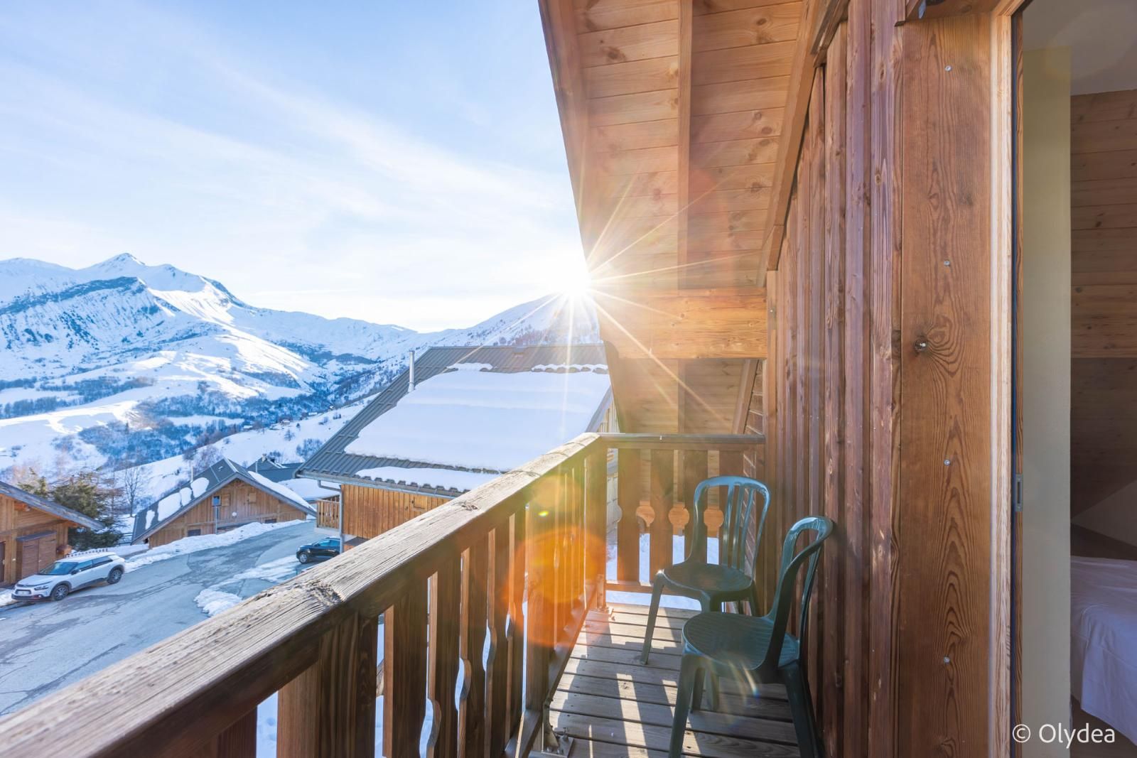 image Open the door and step out onto your private balcony! Views vary.