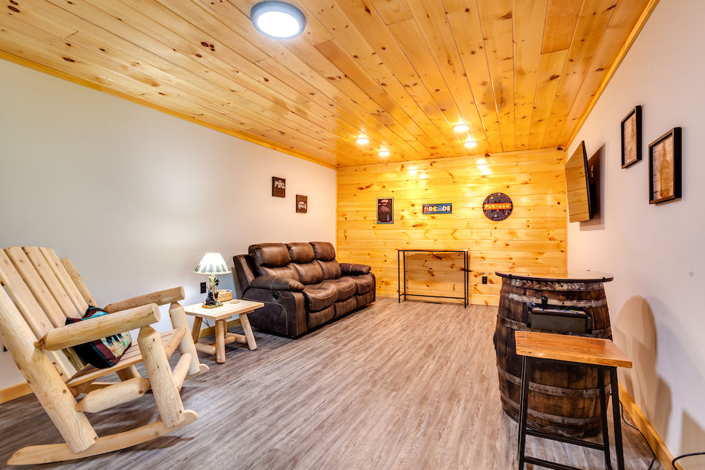 image Relax in the comfortable den.