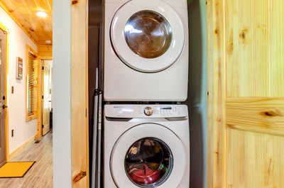 Keep your clothes clean with the in-suite washer and dryer.