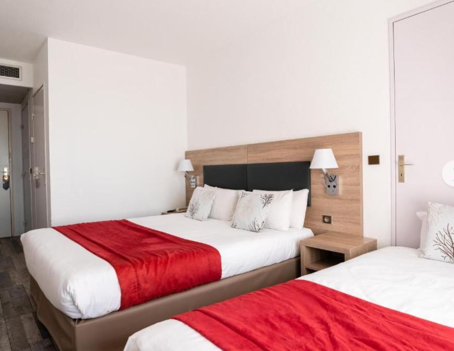 image Drift to sleep in a comfortable bed after a wonderful day outside.