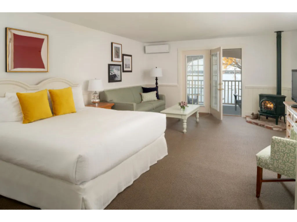 image Relax in our plush bed with bright room.