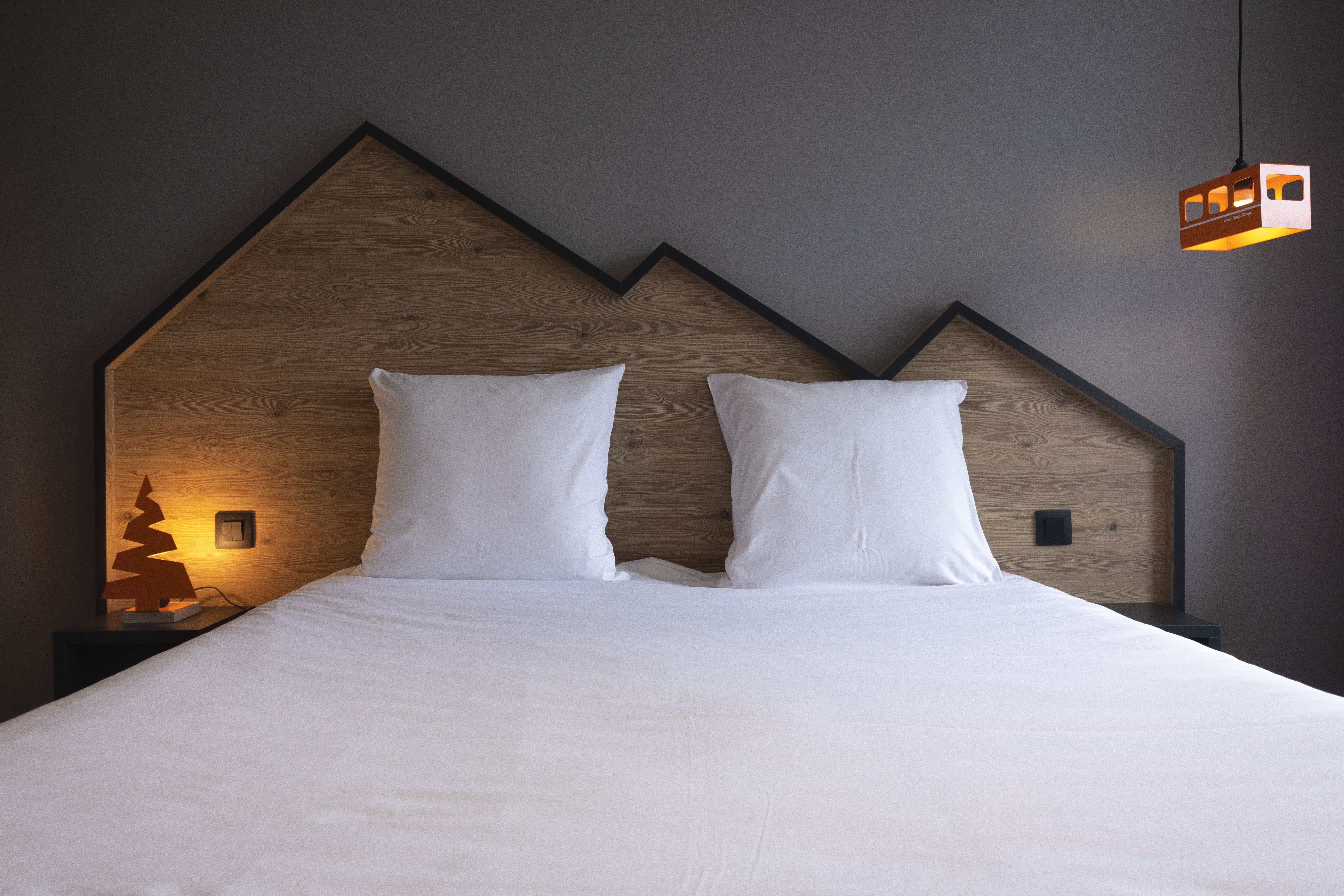 image Each bedroom features a double bed.