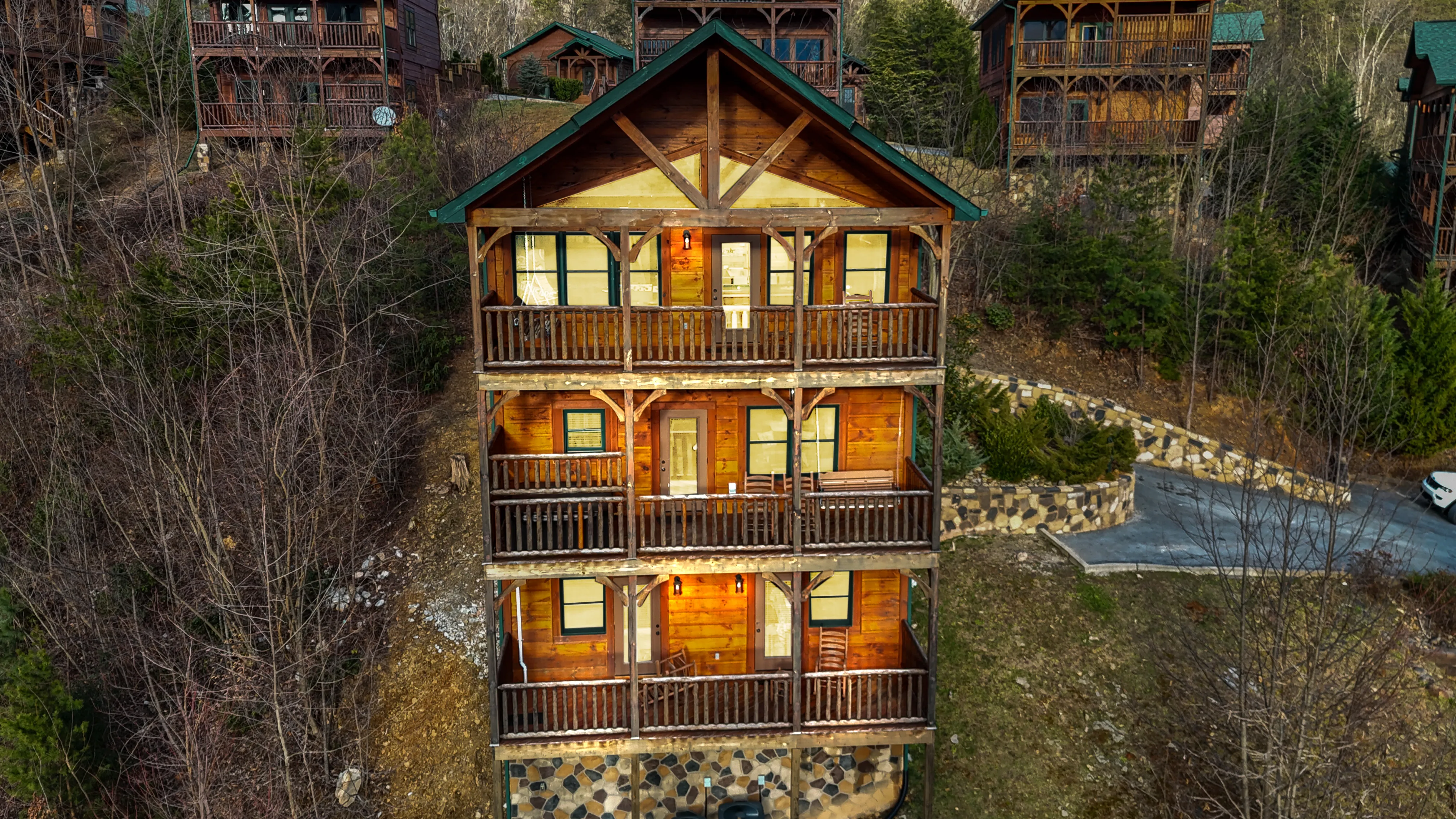 image Welcome to our cozy 4-bedroom cabin, your perfect retreat in nature!